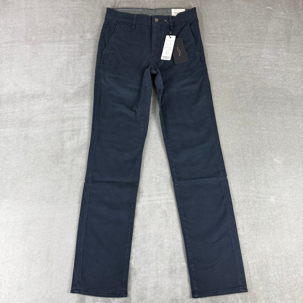 Rag & Bone Fit 2 Slim Twill Chino Pant Mens 28 Salute Navy Blue Stretch $195 NWT